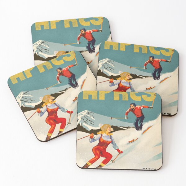 Artikelvorschau, Après-Vintage-Ski-Pinup-Kunst-Poster entworfen und verkauft von ArcherTowner.
