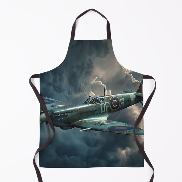 Item preview, Historic Spitfire Battling Heavy Rain in Wartime Skies designed and sold by Skyframe Aviation.