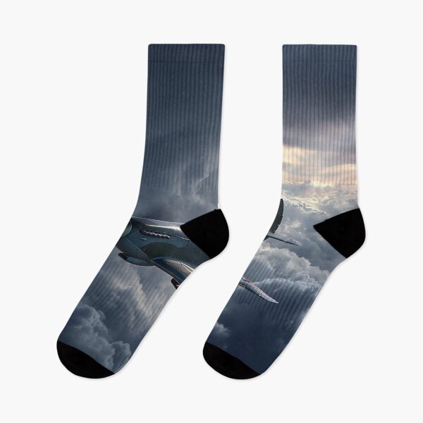 Item preview, Historic Spitfire Flying Through Rain Clouds Over Europe designed and sold by Skyframe Aviation.