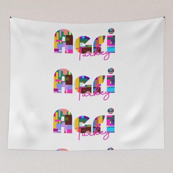 Item preview, Ağrı, Turkey, Vibrant Abstract City Typography Art designed and sold by Wanderful-roads.