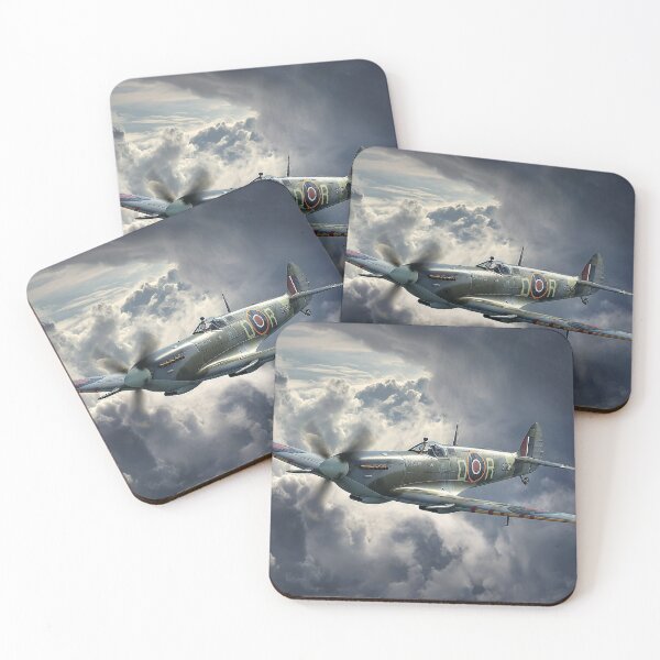 Item preview, Classic Supermarine Spitfire Enduring Thunderclouds in Heavy Weather designed and sold by Skyframe Aviation.