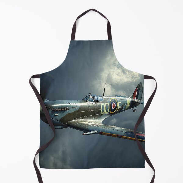 Item preview, Wartime Spitfire Soaring Through Tempestuous Skies During a Storm designed and sold by Skyframe Aviation.
