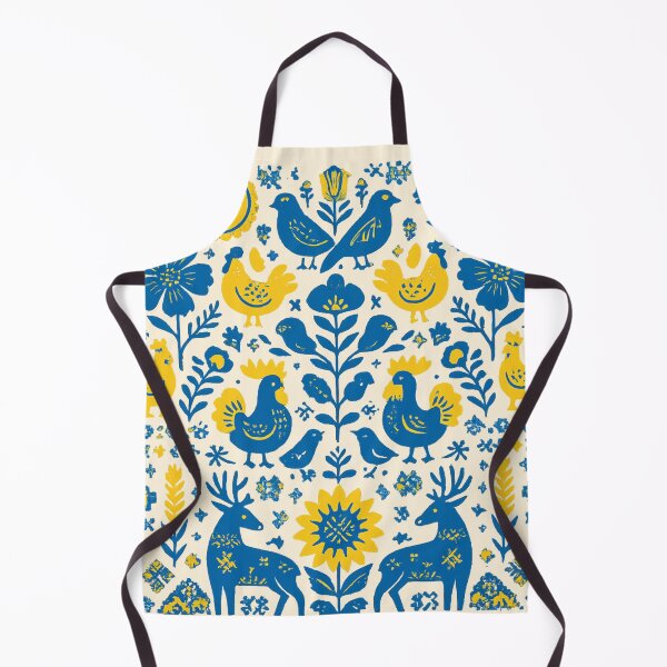 Item preview, Ukrainian Ornament with Chickens, Nightingales, Poppies, Sunflowers, and Wheat designed and sold by SmilingAnny.