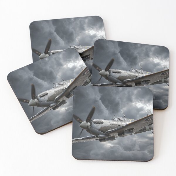 Item preview, Wartime Spitfire Gliding Over Thunderstorms Over England designed and sold by Skyframe Aviation.