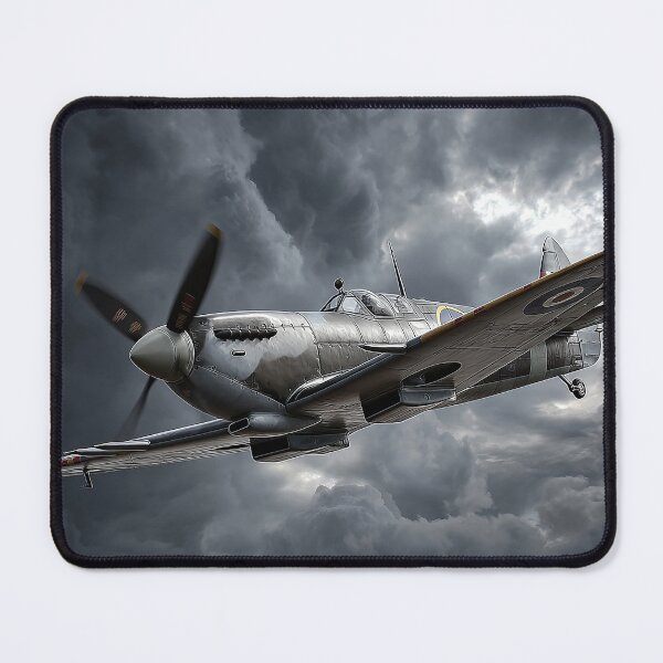 Item preview, Wartime Spitfire Gliding Over Thunderstorms Over England designed and sold by Skyframe Aviation.