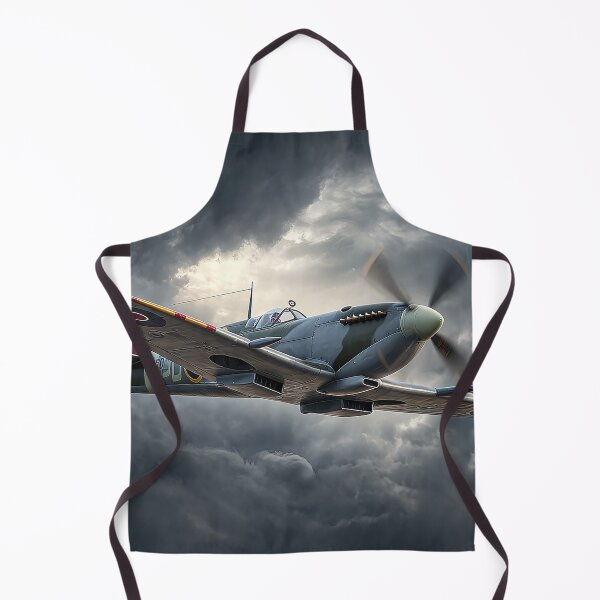 Item preview, Supermarine Spitfire Battling Cloud Bursts Over the Coast designed and sold by Skyframe Aviation.