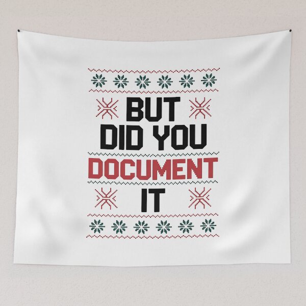 Item preview, Christmas But Did You Document It Ugly Office Sweater designed and sold by BakeryDozen.