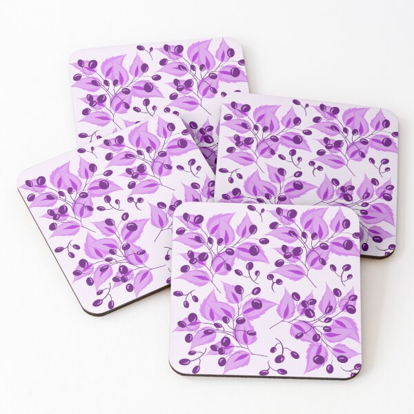 Item preview, Purple berries and leaves designed and sold by Susaans-Art.