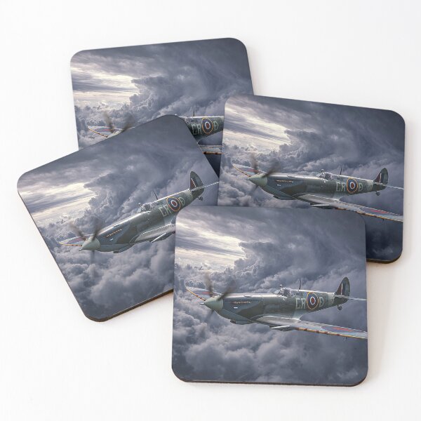 Item preview, Supermarine Spitfire Circling Within Thunderous Clouds in Heavy Weather designed and sold by Skyframe Aviation.