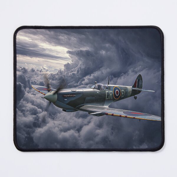 Item preview, Supermarine Spitfire Circling Within Thunderous Clouds in Heavy Weather designed and sold by Skyframe Aviation.