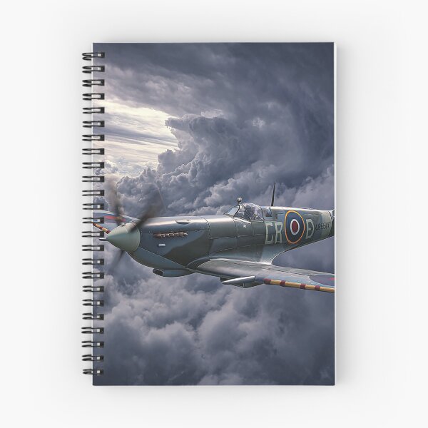 Item preview, Supermarine Spitfire Circling Within Thunderous Clouds in Heavy Weather designed and sold by Skyframe Aviation.