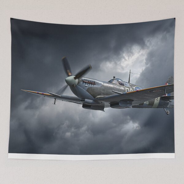 Item preview, Wartime Spitfire Enduring Dark Horizons Over Europe designed and sold by Skyframe Aviation.