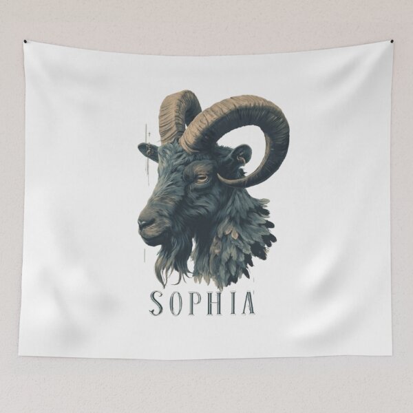 Item preview, Sophia – Capricorn Zodiac Sign designed and sold by AlexLineArt.