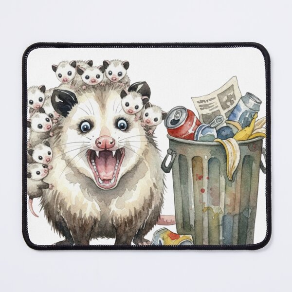 Item preview, Happy Opossum Mom with Baby Pile designed and sold by octavaretro.