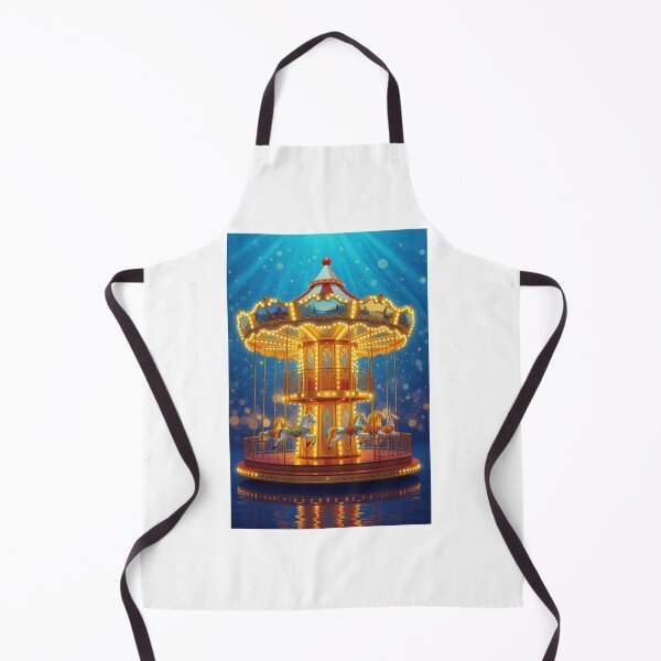 Item preview, Carousel With Golden Lights designed and sold by ArtQueen777.