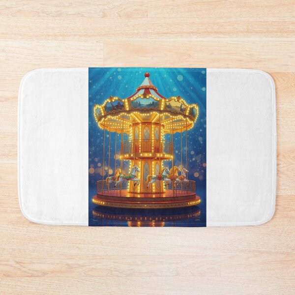 Item preview, Carousel With Golden Lights designed and sold by ArtQueen777.