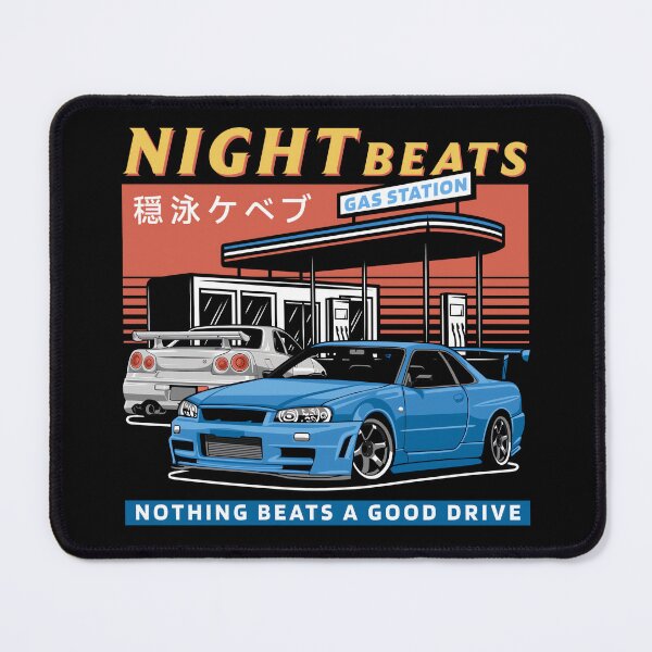 Item preview, Night Beats Skyline Gas Stop designed and sold by MOFAPPAREL.