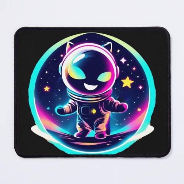 Item preview, Retro Cosmic Astronaut Cat – Playful Space Explorer designed and sold by SweetRossel.