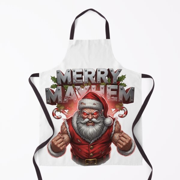 Item preview, Evil Santa: Merry Mayhem with Glowing Eyes designed and sold by newvisionart191.
