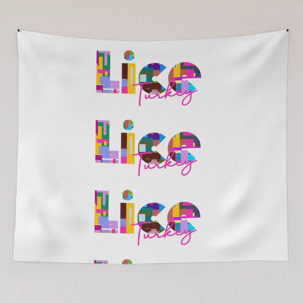 Item preview, Lice, Turkey, Vibrant Abstract City Typography Art designed and sold by Wanderful-roads.