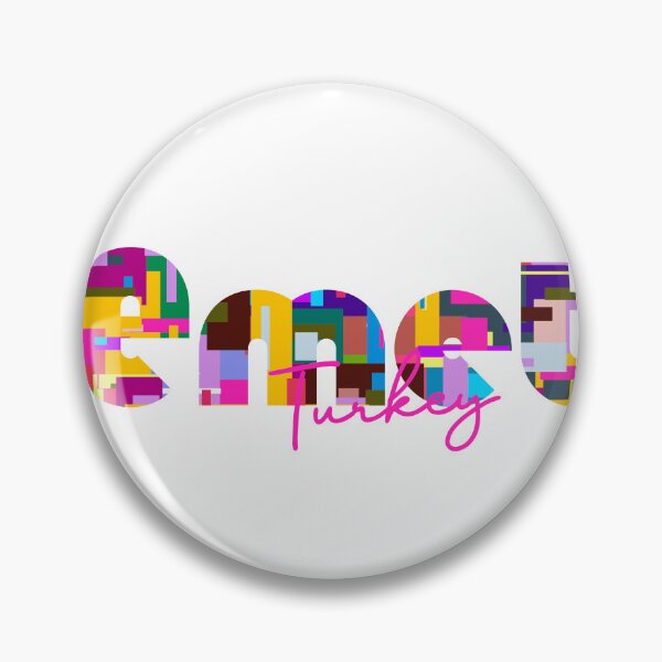 Item preview, Emet, Turkey, Vibrant Abstract City Typography Art designed and sold by Wanderful-roads.
