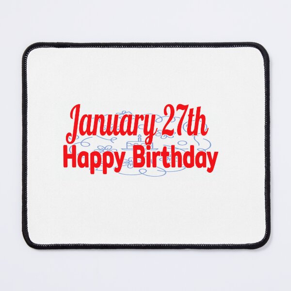 Item preview, January 27th, Gift birthday  designed and sold by Sujinthaiart.