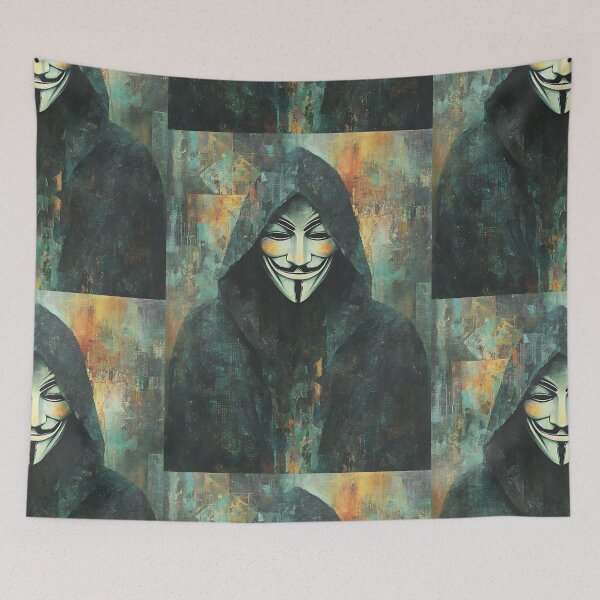 Item preview, Hacker Anonymous Mask Resistance designed and sold by bapupa.
