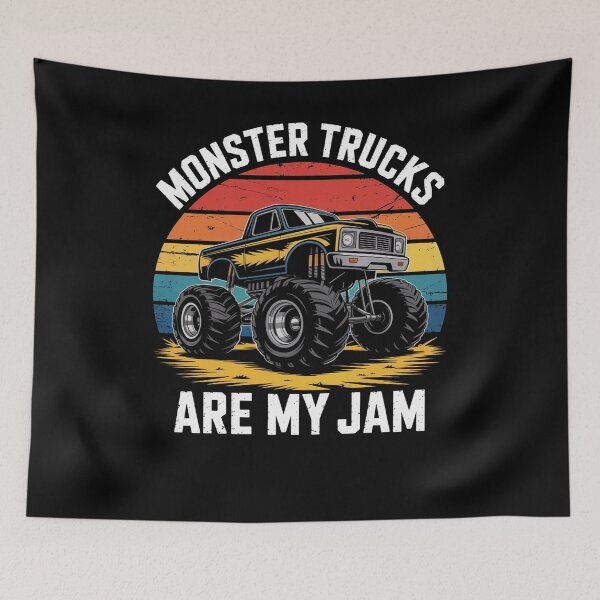 Item preview, Monster Trucks Are My Jam designed and sold by Elenasriveras.