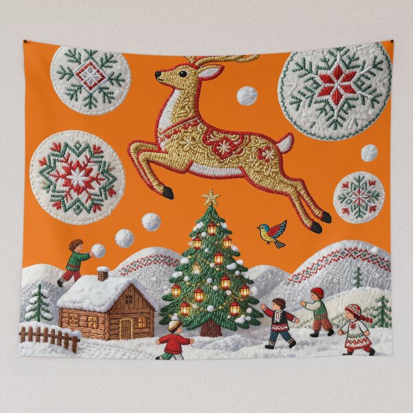 Item preview, Romanian Embroidered Christmas Story designed and sold by Maximilianos.