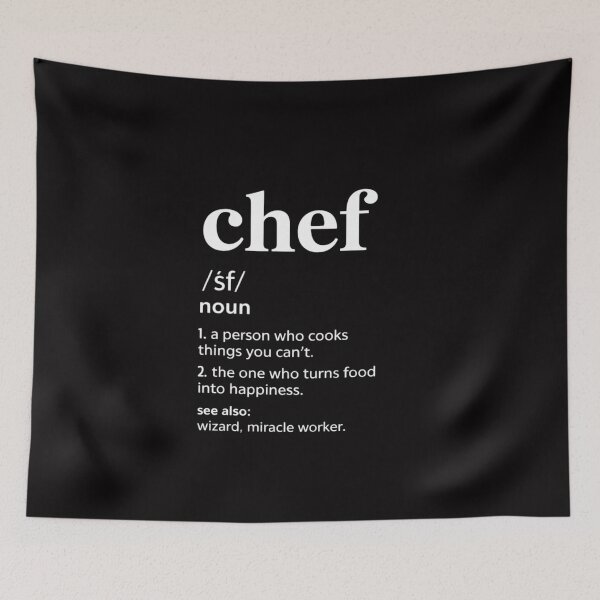 Item preview, Chef Definition Line Saying Cook Cooking Gifts Chefs designed and sold by ConceptThena.