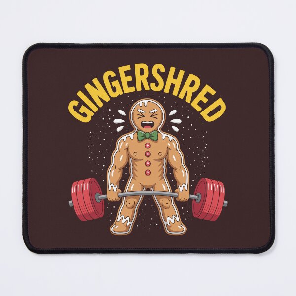 Item preview, Funny Gingershred Gingerbread Man Gym Bodybuilding Christmas designed and sold by Trend Print Studio.