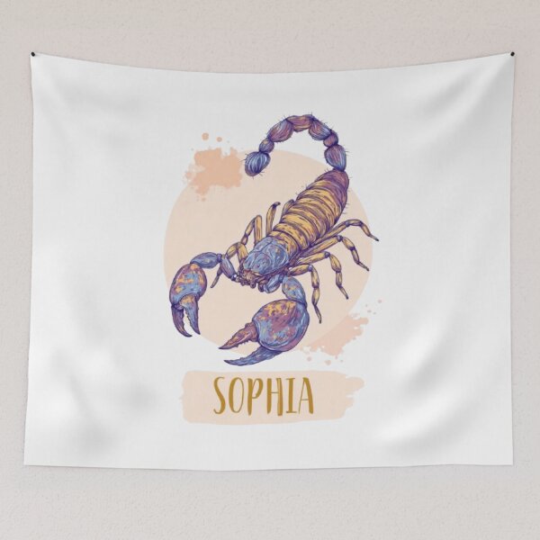 Item preview, Sophia – Scorpio Zodiac Sign designed and sold by AlexLineArt.