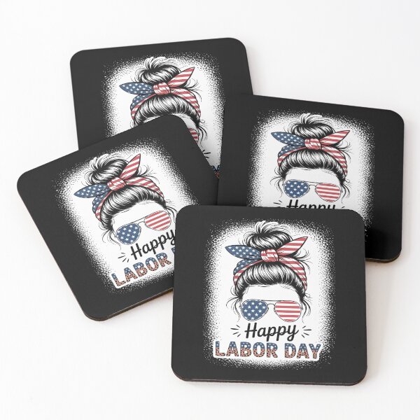 Item preview, Happy Labor Day Messy Bun Usa Flag designed and sold by JonGogue.