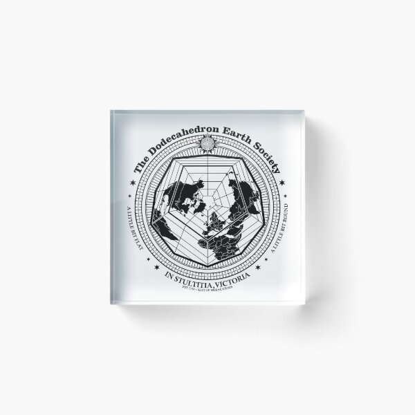 Item preview, Dodecahedron Earth Society, Flat Earth, flerf designed and sold by Vincent Carrozza.