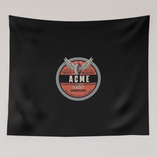 Item preview, Acme Spark Plugs - Vintage Advertising - Cool Motorcycle Helmet Or Car Bumper Sticker   designed and sold by ArchieButton.