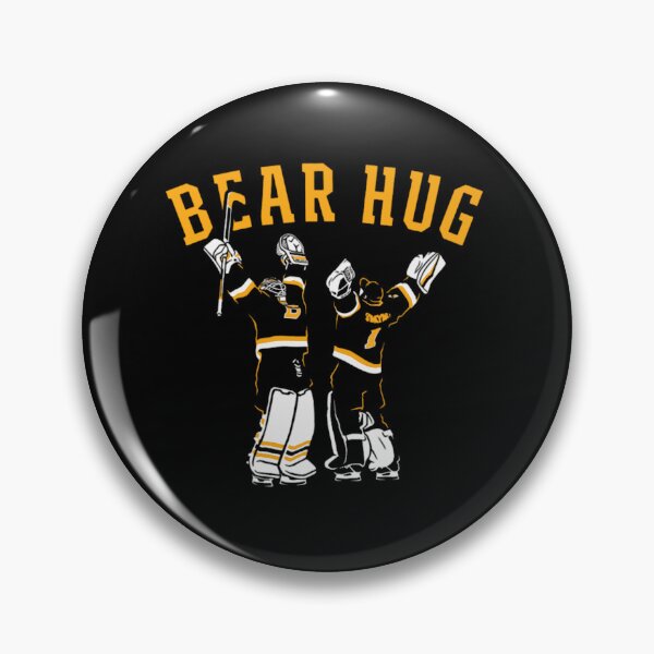 Item preview, Bruins Goalie Bear Hug - Bruins Classic designed and sold by tomlinartcustom.