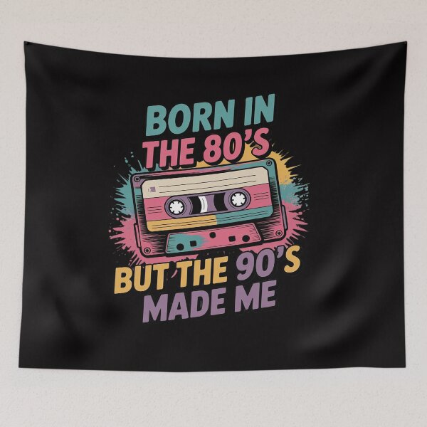 Item preview, Cassette Born In The 80s But 90s Made Me I Love 80s designed and sold by CareTopping.