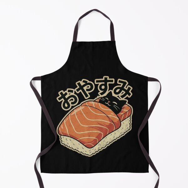 Item preview, Oyasumi Sleeping Cat Sushi Nigiri - Cute Salmon Feline Good Night Kawaii designed and sold by Bongocomic.