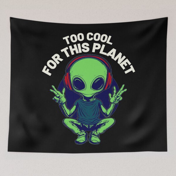 Item preview, Too Cool Alien designed and sold by MOFAPPAREL.