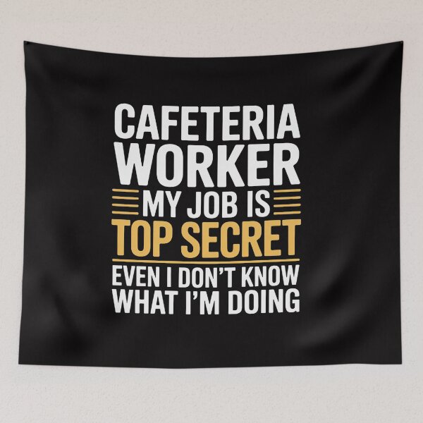 Item preview, Cafeteria Worker Lunch Lady Food Service Crew Top Secret Job designed and sold by CareTopping.