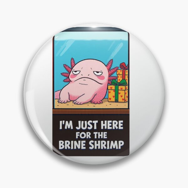 Item preview, Grumpy Axolotl Holiday Tank – Cute Funny Brine Shrimp Meme designed and sold by MadeByACJ.