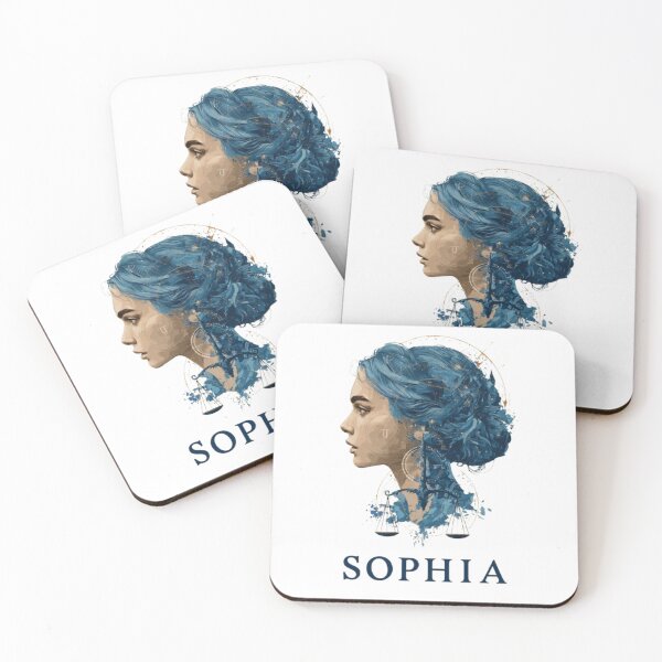 Item preview, Sophia – Libra Zodiac Sign designed and sold by AlexLineArt.