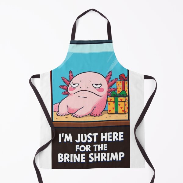 Item preview, Grumpy Axolotl Holiday Tank – Cute Funny Brine Shrimp Meme designed and sold by MadeByACJ.