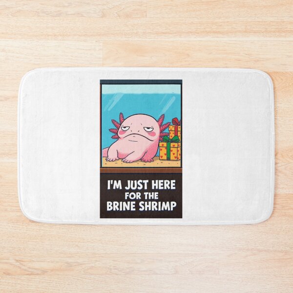 Item preview, Grumpy Axolotl Holiday Tank – Cute Funny Brine Shrimp Meme designed and sold by MadeByACJ.