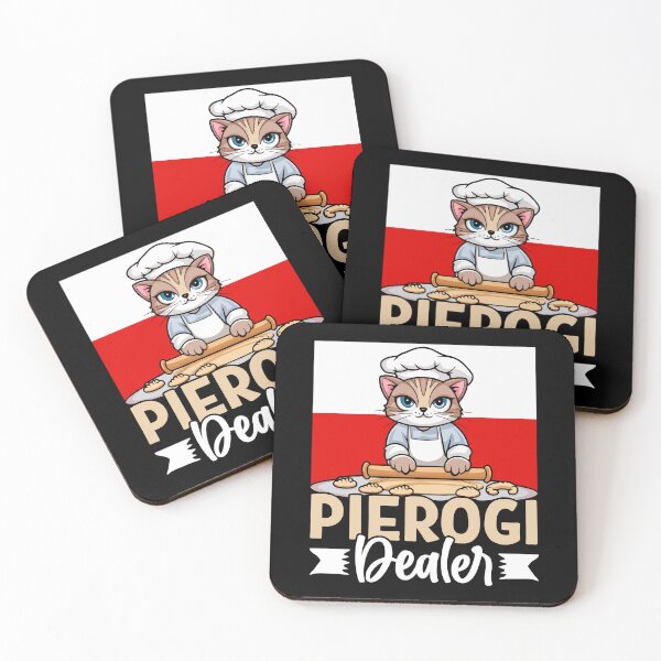 Item preview, Pierogi Dealer – Cute Funny Cat Polish Food designed and sold by Suzy Perez Art.