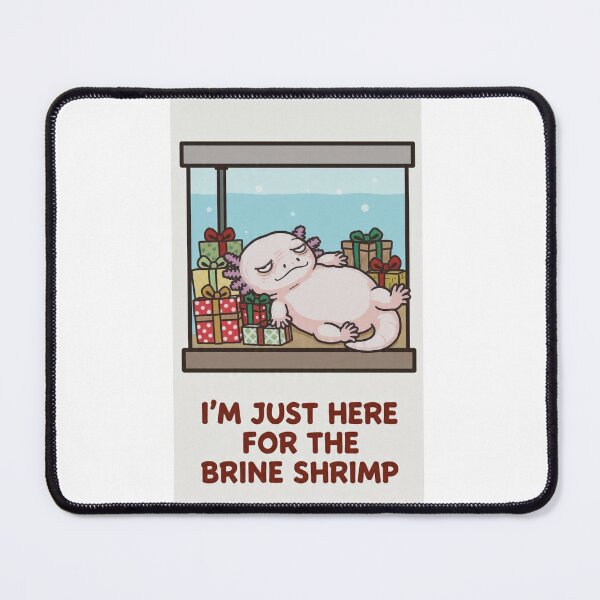 Item preview, Christmas Axolotl Humor – Lazy Aquarium Pet Meme Gift designed and sold by MadeByACJ.