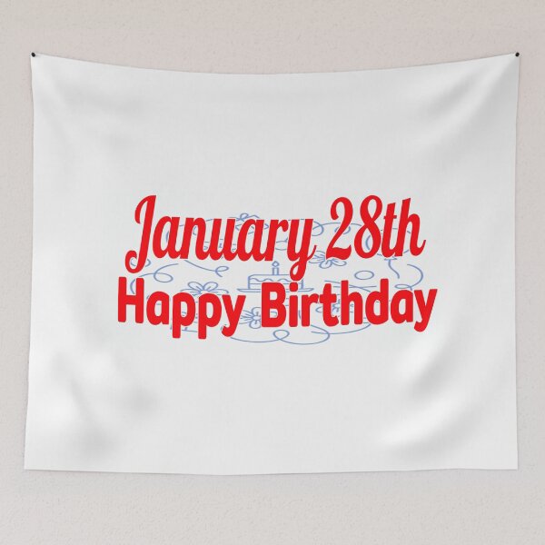 Item preview, January 28th, Gift birthday  designed and sold by Sujinthaiart.