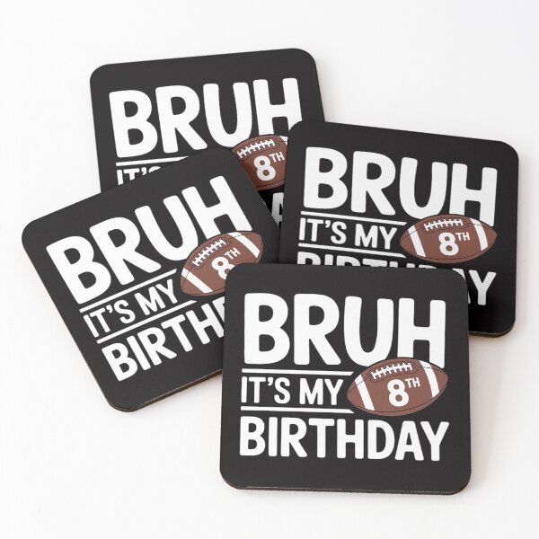 Item preview, Bruh It's My 8th Birthday 8 Year Old Football Player designed and sold by CareTopping.