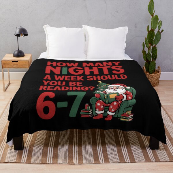 Item preview, How Many Nights A Week Should You Be Reading 67 Christmas designed and sold by BakeryDozen.