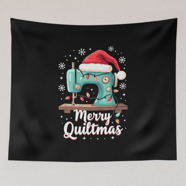 Item preview, Merry Quiltmas Sewing Machine Christmas Quilter Holiday designed and sold by AlyceLynne.